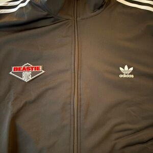 Adidas Men’s Black Track Jacket with Beastie Boys logo xxl
